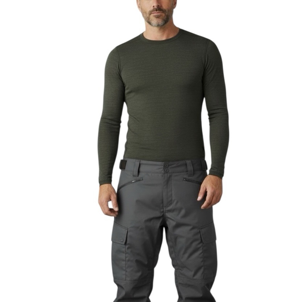 Smartwool Thermal Merino Wool Crew Long Sleeve Layer Top Mens Size XL Green NEW